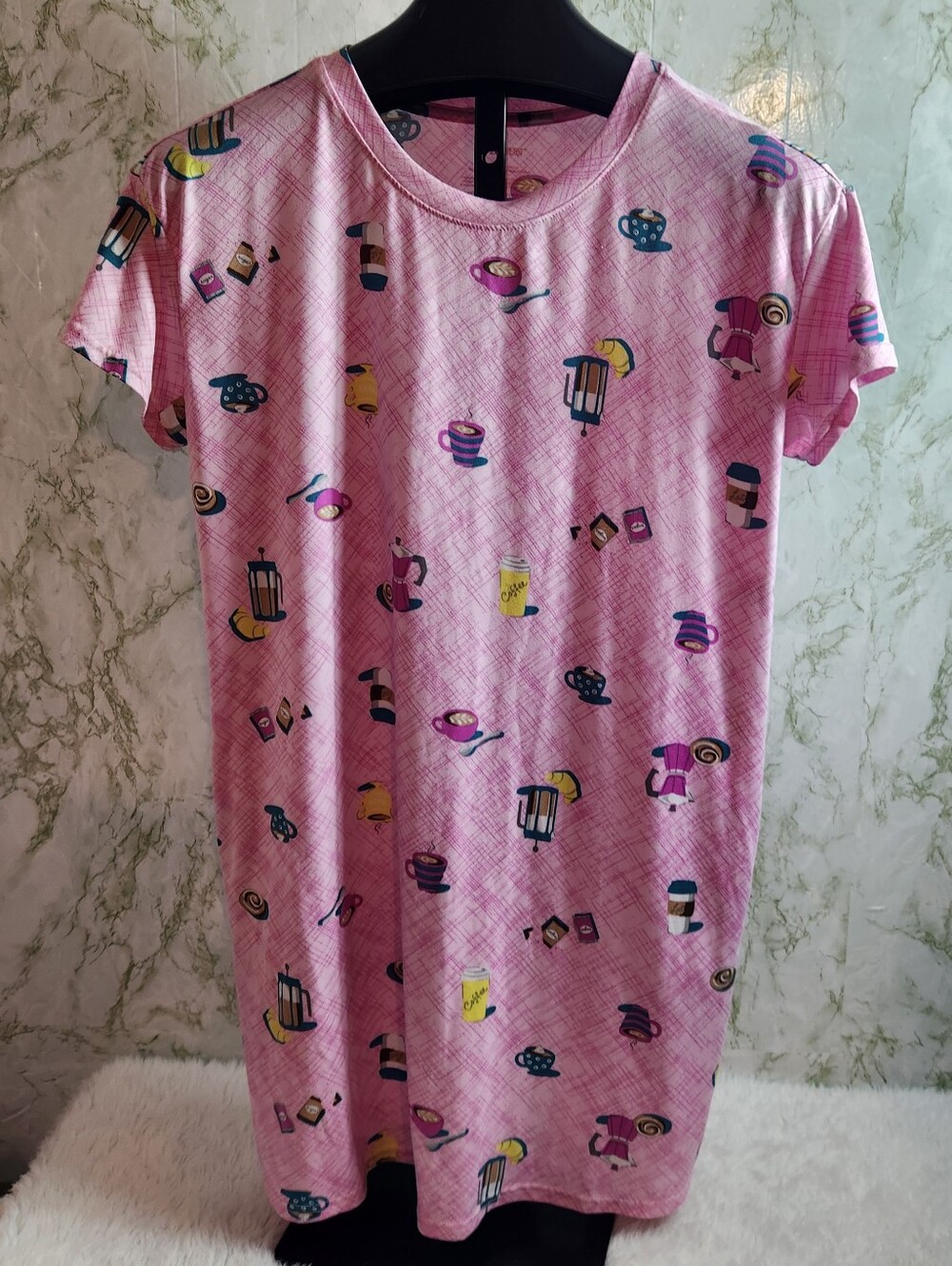 JOYSPUN Short Sleeve Night Shirt